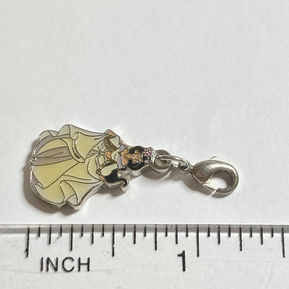 Vintage Disney Princess Jasmine Clip On Charm Aladdin Zipper Pull Purse Signed - Picture 7 of 7